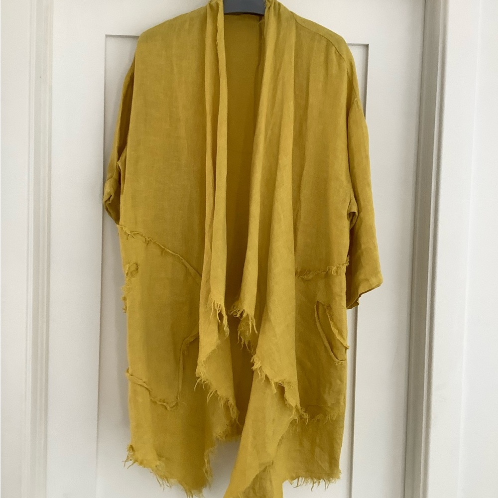 Linen Yellow Jacket - Picture 4 of 4